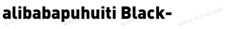 alibabapuhuiti Black字体转换